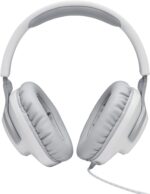 Jbl Quantum 100 Wired Over-Ear Gaming Headset With A Detachable Voice-Focus Boom Mic, Quantumsound Signature, Lightweight Headband, Memory Foam Ear Cushion, Pc And Gaming Console Compatible - White - Image 2