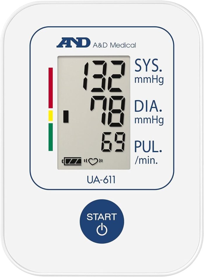 A&D Medical Simple Upper Arm Blood Pressure Monitor, White - Ua611 - Image 2