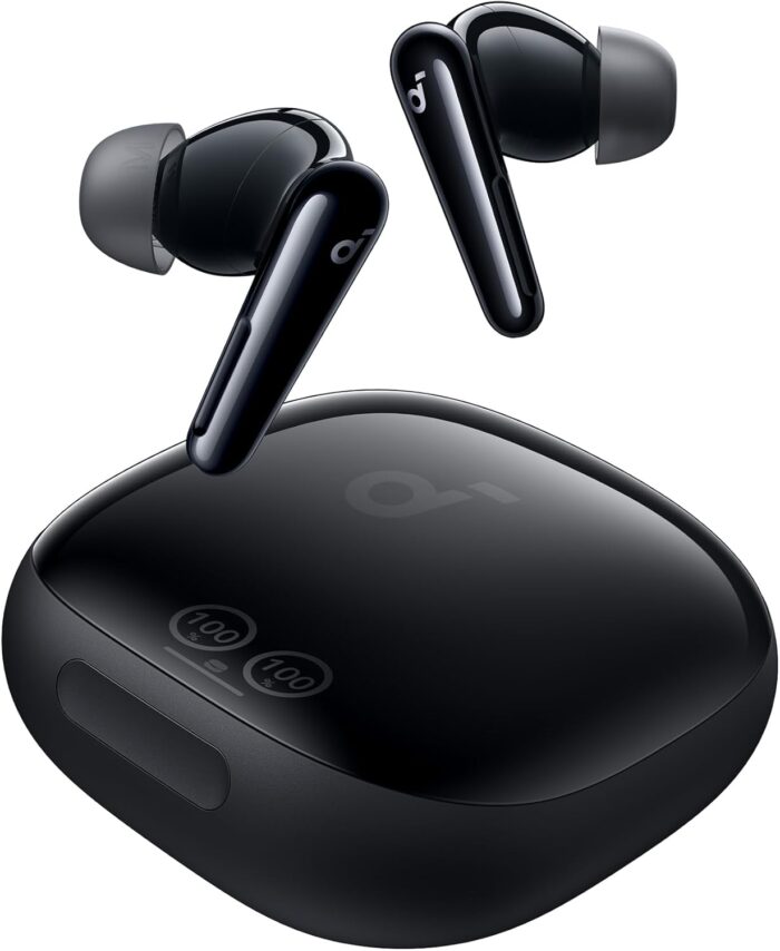 soundcore Liberty 4 Pro by Anker, Noise Cancelling Wireless Earbuds, 7-Sensor and Real-Time Adaptive Noise Cancelling, 2× Faster Charging, Studio-Level Hi-Fi Music, Clear Calls with 9 Mics and AI - Image 4