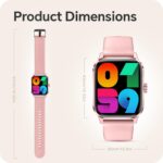 Smart Watch for Women Men,Baytion Fitness Tracker Watch for Android Phones iPhone Compatible,IP67 Waterproof 1.85” HD Smart Watches with Blood Pressure, Heart Rate Monitor,100+ Sport Modes(Pink) - Image 2