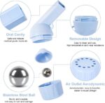 MAKINGTEC Mucus Clearance and Lung Expansion Device, Flutter Valve Mucus Removal Device, Lung Exerciser Device for Lung Strengthener, Breathing Exercise Device for Lungs (Light Blue) - Image 3