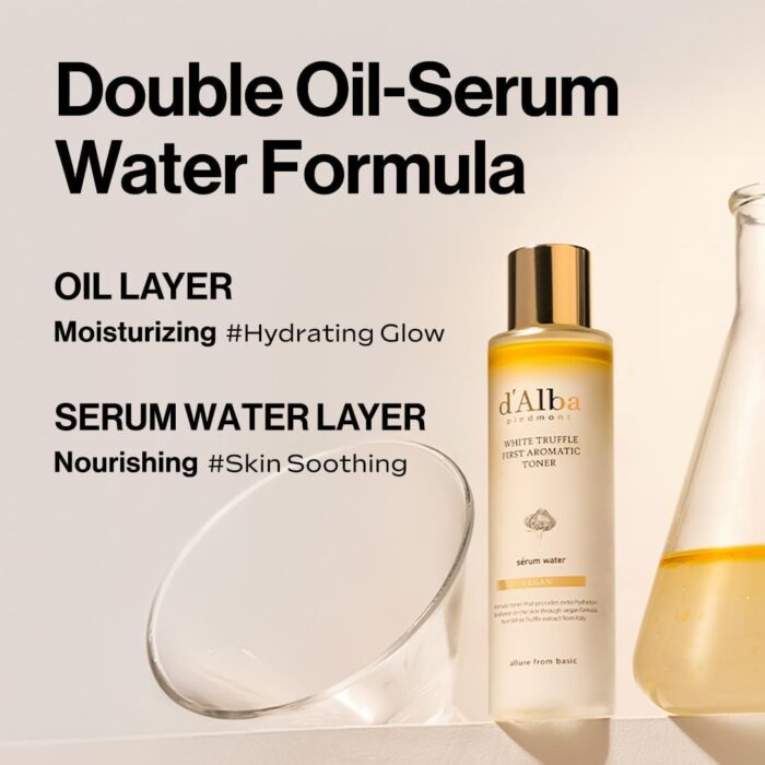 d'Alba Piedmont Italian White Truffle First Aromatic Toner, Vegan Skincare, Gentle Hydrating Toner with White Truffles, Weakly Acidic, Skin Texture Enhancement, Surfactant Free - Image 3