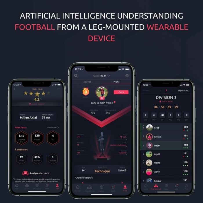 Footbar Meteor Football Soccer Activity Tracker, Football Accessories for Performance and Game Style Tracking App for iOS Android - Image 4