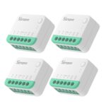 SONOFF MINIR4M Matter Smart Switch, 2 Way Smart Switch, WiFi Wall Switch, Support Matter Protocol, Voice Control 4 Piece Compatible with Alexa/Google Home/Home Assistant, 2400W/10A - 4 PCS