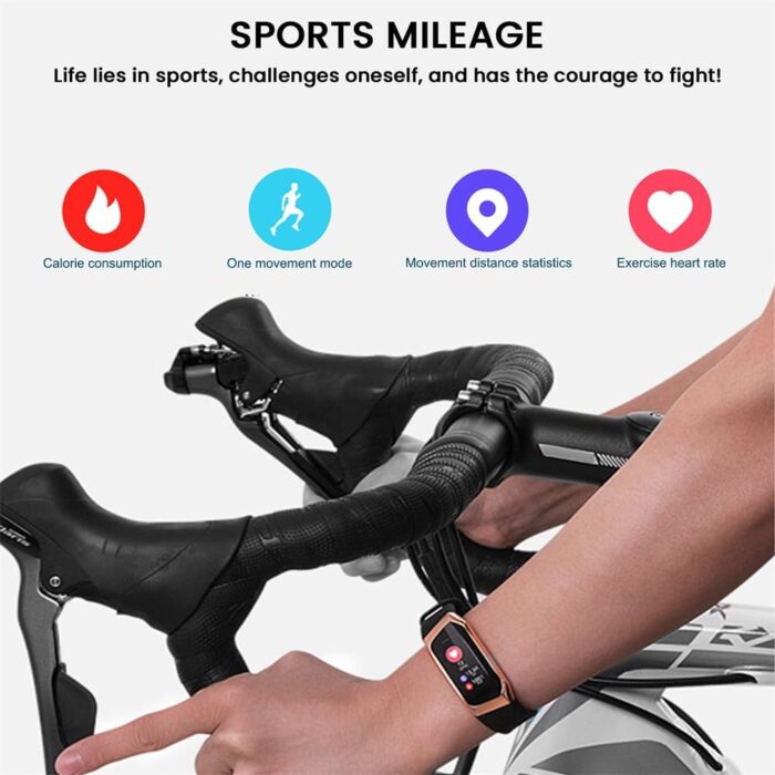 Fitness Tracker with 24/7 Heart Rate Sleep Blood Oxygen Monitor, IP67 Waterproof Smart Watch, 0.96'' Touch Color Screen, Step Counter Health Activity Trackers for Women Men (Black) - Image 5