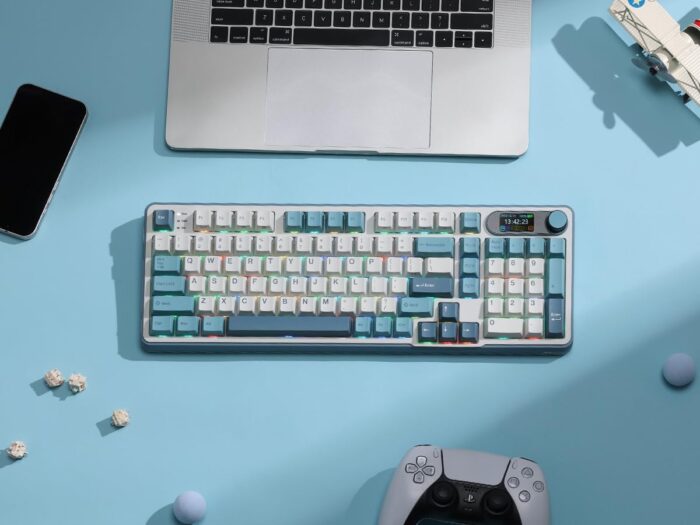 RK ROYAL KLUDGE S98 Mechanical Keyboard with Smart Display and Knob, Top Mount 96% BT/2.4G/USB-C Wireless Mechanical Keyboard, Hot Swapping, Software Support - Image 8