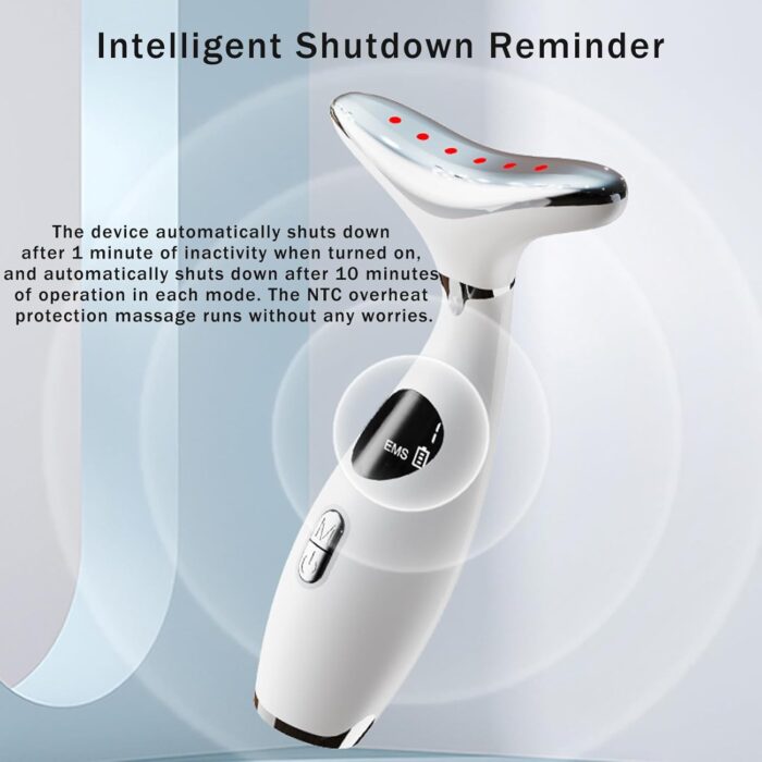 Beauenty Anti Wrinkles Neck Face Massager, Skin Care Face Massage, 3-in-1 Skin Care Tools - Heating, 3 Modes & 9 Vibration Frequencies for Anti-Aging, Smooth and Tightening (Style A) - Image 8