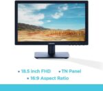 Lenovo - D19-10, 18.5 Inch (46.99 Cm) 1366 X 768 Pixels Led Hd Monitor, Tn Panel, (5Ms Response Time - 200 Nits Brightness Hdmi and Vga Port - Hdmi Cable Included - 72% Color Gamut) (Raven Black) - Image 6