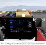 Car Phone Holder Center Console Organizer Tray for Chevrolet Chevy Corvette 2020 2021 2022 2023 2024 2025 C8 Auto Interior Accessories Best Cell Phones Mount Dashboard Mobile CellPhone Screen Stand - Image 2