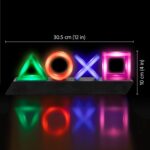PATHEA Paladone Playstation Icons Light with 3 Light Modes - Music Reactive Game Room Lighting (PS4), Multi-Colour - Image 7