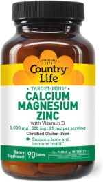 Country Life Calcium Magnesium Zinc Tablets 90's