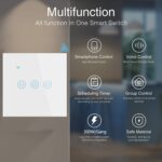 Yuhestdy WiFi Smart Wall Light Switch (White, 3Gang) - Image 7