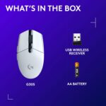 Logitech G305 Lightspeed Wireless Gaming Mouse, HERO Sensor, 12,000 DPI, Lightweight, 6 Programmable Buttons, 250h Battery Life, On-Board Memory, Compatible with PC / Mac - White - Image 9