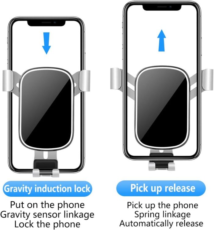 LUNQIN Car Phone Holder for Cadillac XT5 2017-2025 and Cadillac XT6 2020-2025 SUV Auto Interior Accessories Best Cell Phones Mount Cellphone Mobile Cradle Charging Navigation Bracket Vent Accessory - Image 3
