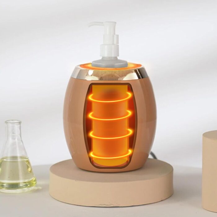 Master Massage Golden Touch Single Bottle Massage Oil Warmer-Professional Massage Lotion Heater with Empty Bottle- Original Design Massage Cream Heating Device-One Dispenser Bottle Heating Furnace - Image 3