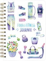 ceiba tree Food and Fitness Journal Meal Journal Diary Workout Wellness Log Notebook Planner Weight Loss Diet Meal Exercise Training Health Tracker 6.1" x 8.5" Hard Cover