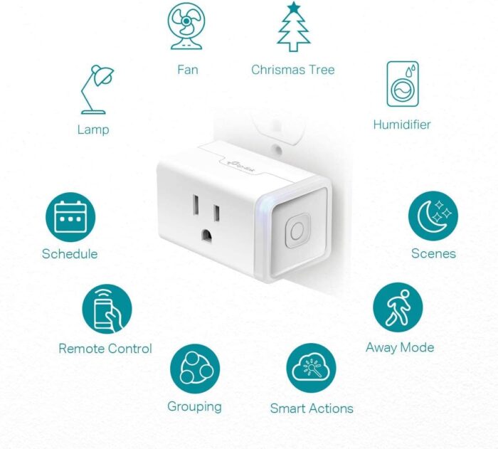 Kasa Smart Plug HS103P4, Smart Home Wi-Fi Outlet Works with Alexa, Echo, Google Home & IFTTT, No Hub Required, Remote Control, 15 Amp, UL Certified, 4-Pack, White - Image 3