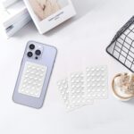 YEESON 6 Pcs Silicone Suction Phone Case Adhesive Mount, Sillicon Adhesive Phone Compatible with iPhone and Android, Anti-Slip Hands-Free Fidget Toy Phone Holder for Selfies and Video (White) - Image 4