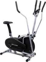 SKY LAND Elliptical Cross Trainer & Exercise Bike – 2-in-1 Home Gym Orbitrek Machine, Adjustable Resistance, LCD Monitor, Full-Body Workout, Belt Drive System, Cardio Fitness Equipment (EM-1502)