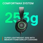 SteelSeries Arctis Nova 3 - USB-C Gaming Headset for PC, PS4, PS5 & Switch - RGB Lights - Hi-Fi Drivers - 360° Spatial Audio - AirWeave Memory Foam Earcups - Super Lightweight - ClearCast Gen 2 Mic - Image 7