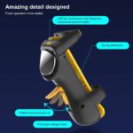 TERRIFI PUBG Mobile Game Controller Trigger with Rapid Fire, 4 Finger Gaming Grip, Joystick L1R1, Wireless Gamepad for iPad, Tablet, Android, ios - Image 4