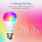 Meross Smart Bulb, 4 Pack LED Smart Light Bulb,Multicolor, with Timer, Compatible with Apple HomeKit, Alexa, Google Home and SmartThings, E27 2700K-6500K RGBWW Wi-Fi Dimmable Bulb - Image 8