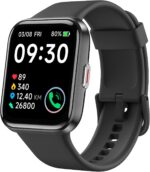 VRPEFIT Smart Watch for Men [Answer/Make Call], 1.7" Touchscreen Fitness Tracker with Heart Rate Blood Oxygen Sleep Monitor Compatible with iPhone & Android, Alexa Built-in, IP68 Waterproof Watch