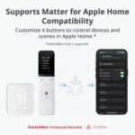 SwitchBot Multi-Use Smart Universal Remote Control with Customized App, Hub Required, Control 10 IR, 15 Bluetooth Devices & 10 Scenes, Compatible with TV/AC/SwitchBot Bot, Curtain, Blind Tilt and more - Image 4