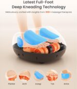 RENPHO Foot Massager with Heat, Shiatsu Foot Massage Machine Deep Kneading, Air Compression - Panel Control (Black) - Image 2