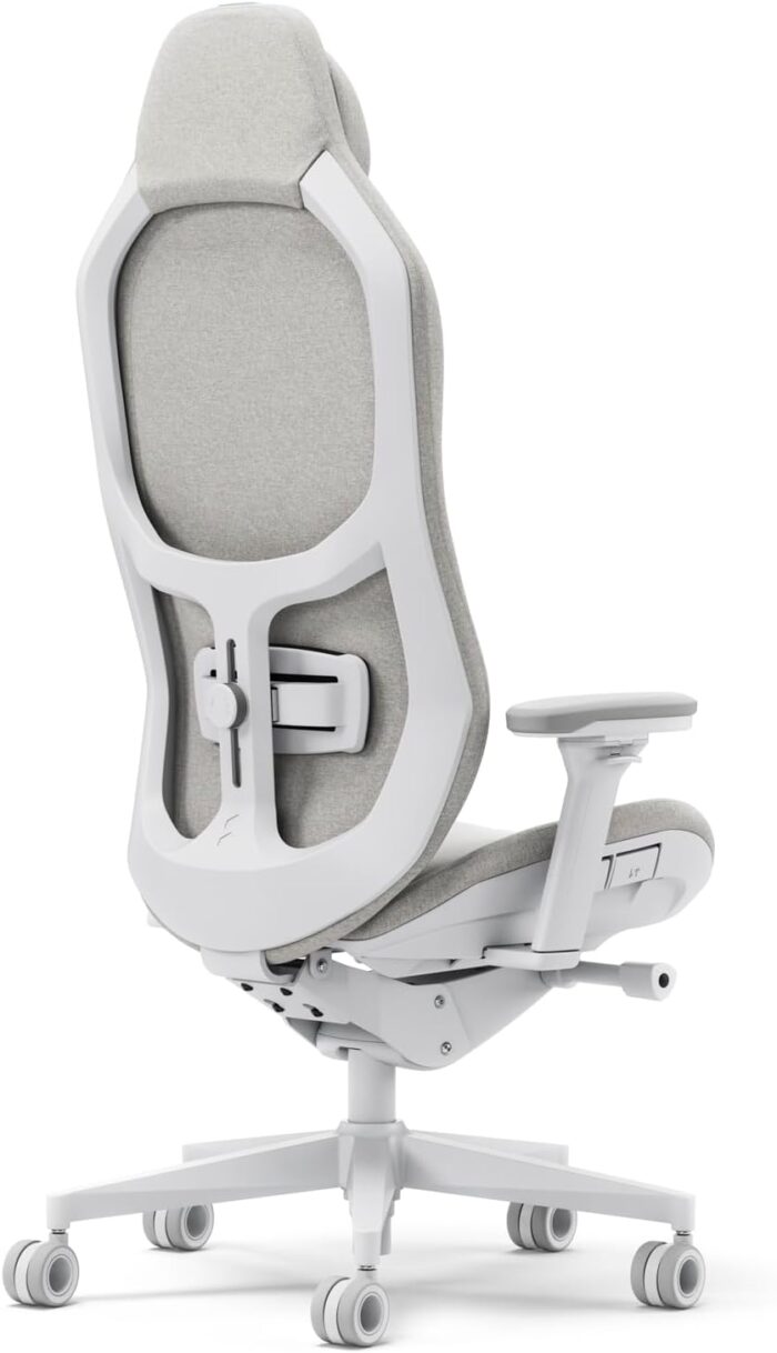 Fractal Design Refine Fabric Light Gaming Chair - Ergonomic Office Desk Chair Functionality with 4D Adjustable Armrests, High-Back Support, Lumbar Cushion, and Premium Fabric - Image 4