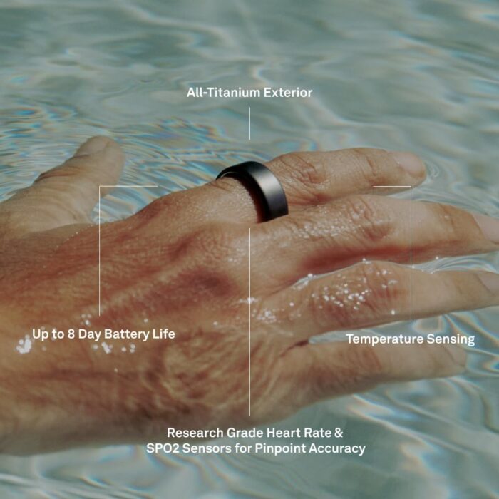 Oura Ring 4 | Smart Ring | Size First with Oura Ring 4 Sizing Kit | Sleep Tracking Wearable - Heart Rate - Fitness Tracker - Up to 8 Days Battery Life - Image 9