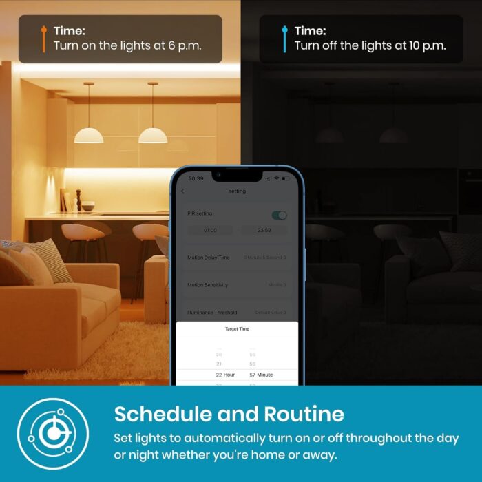 Matter Smart Light Switch, Smart WiFi Light Switches Compatible with Apple Home/Google Home/Alexa/Siri,2.4G Only, Neutral Wire Needed (3 Gang, White) - Image 6