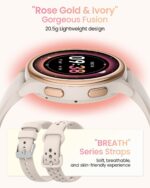 little meatball Fitness Tracker Smartwatch for Women, 1.27 Inch, 400+ Watch Faces, Calls, Female Health Tracking, 70+ Sport Modes, Heart Rate Monitor, iPhone & Android Compatible (Starlight) - Image 3