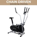SKY LAND Elliptical Cross Trainer & Exercise Bike – 2-in-1 Home Gym Orbitrek Machine, Adjustable Resistance, LCD Monitor, Full-Body Workout, Belt Drive System, Cardio Fitness Equipment (EM-1502) - Image 2