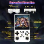 HYRAINBOW R36Max Handheld Game Console, Portable Mini Retro Handheld Game Console, 4.0 Inch IPS Video Gaming Console with 64GB TF Card Over 18000+ Pre-Installed Retro Games, 4000mAh Battery, White - Image 7