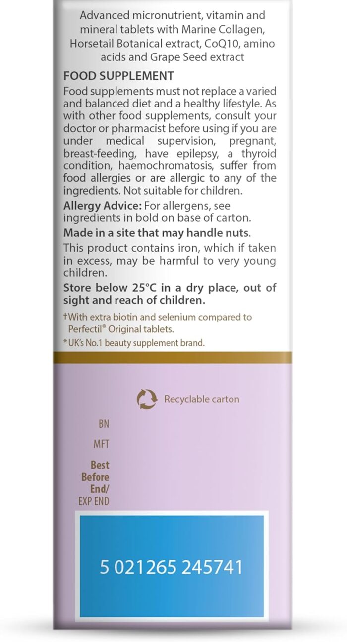 Perfectil Vitabiotics Plus Hair, 60 Tablets - Image 6