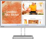Lenovo L22i-40 22 inch IPS Panel FullHD 75Hz Gaming Monitor With HDMI, VGA, AMD FreeSync, Speakers,Tilt Stand - Cloud Grey - Image 2