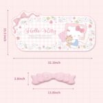 Kuitmor Kawaii Anime Mouse Pad Wrist Rest Support Set - Non-Slip Desk Mat and Memory Foam Bowknot Wrist Rest for Keyboard and Mouse,Perfect for Gaming or Home Office Work - Flower Dream (Pink) - Image 2