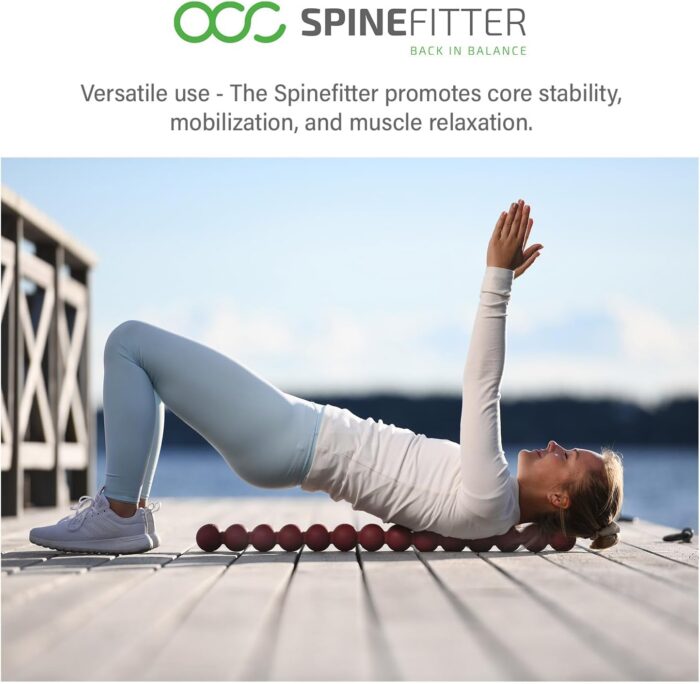 Sissel Spinefitter ® Green | Massager for Back & Balance | Back Trainer Releases Tension & Blockages | Ideal for Pilates and Yoga | For Relaxing the Spine | For Home & Practice - Image 7