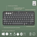 Logitech Pebble 2 Combo, Wireless Keyboard and Mouse, Quiet and Portable, Customisable, Logi Bolt, Bluetooth, Easy-Switch for Windows, macOS, iPadOS, Chrome, ARA Layout - Graphite - Image 6