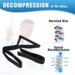 LCLALAY Neck Stretcher Strap & Cervical Traction Device, Spine Chiropractic Decompression Tool with Chin Belt, Neck Pain Relief and Physical Therapy Aid for Cervical Decompression (New Metal Pipe) - Image 3
