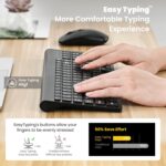 cimetech Wireless Keyboard and Mouse, EasyTyping KF10 Laptop Keyboard with High-end Technology, Say Goodbye to Typing Trouble - Type with Ease and Double Efficiency - Black - Image 4