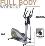 SKY LAND Elliptical Exercise Machine, Cross Trainer Fitness Equipment with Hyper-Quiet Magnetic Driving System, 15 Resistance Level, 250 lbs Weight Limit-Em-1541 - Silver - Image 2