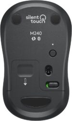 Logitech M240 Silent Bluetooth Mouse, Wireless, Compact, Portable, Smooth Tracking, 18-Month Battery, for Windows, macOS, ChromeOS, Compatible with PC, Mac, Laptop, Tablets - Graphite - Image 7