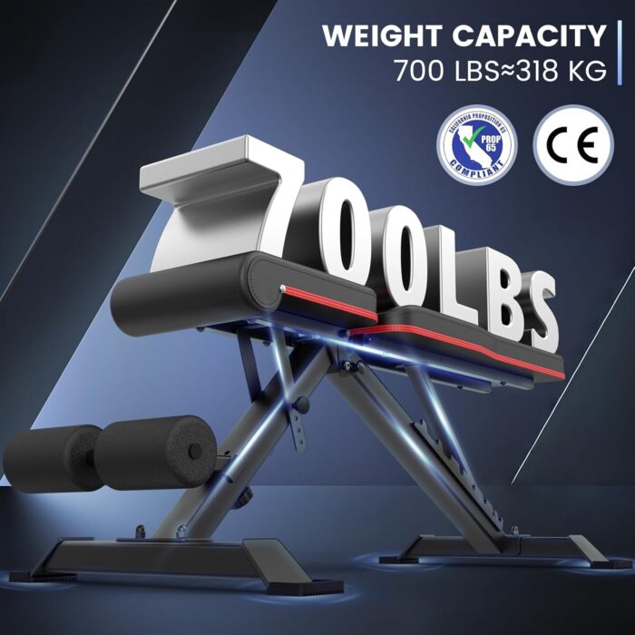 PASYOU Adjustable Weight Bench, Full Body Workout Strength Training Bench Press Foldable Incline Decline Bench Sit Up Exercise Equipment for Home Gym PA300/PA400/PA500 - Image 2