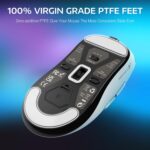 ATTACK SHARK X3 Lightweight Wireless Gaming Mouse with Triple Mode 2.4G/USB-C Wired/Bluetooth, 26K DPI, PAW3395 Optical Sensor, GM8.0 Kailh Switch, 5 Programmable Buttons for PC/Win/Mac - Image 6
