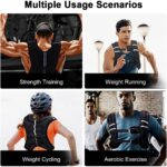 Sport Weighted Vest 10kg Body Weight Training Vest, Strength Exercise Vest Weight Jacket with Reflective Stripe Adjustable Strap, Workout Equipment for Fitness Boxing Run Gym Muscle Building Men Women - Image 5