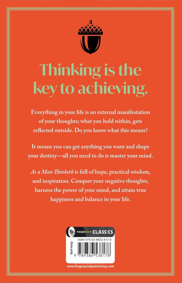 As a Man Thinketh by James Allen  Paperback - Image 2