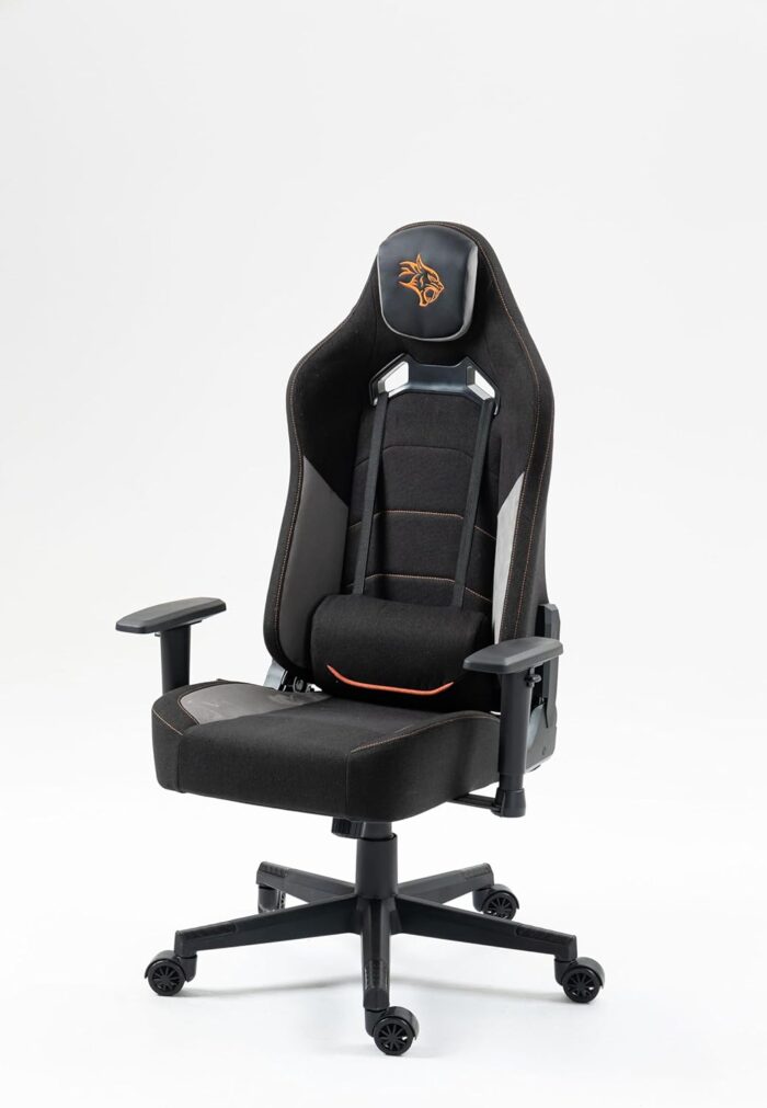 Porodo Gaming Chair with Fabric+PU+Sudede Covered form, Class4 100Mm Gas Lift and 2D