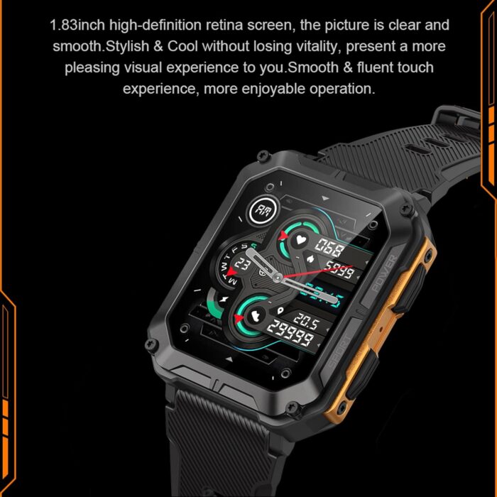 Military Smart Watch with Bluetooth Calling Smartwatch for Men and Women Fitness Tracker with Heart Rate Monitor Sleep and Waterproof - Image 3